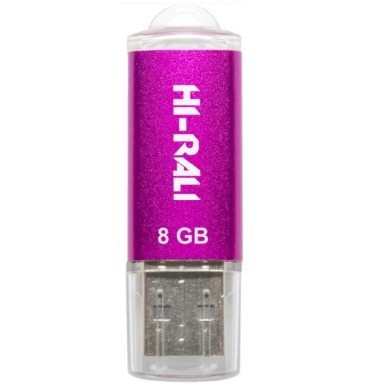 Флеш память USB 8GB Hi-Rali Rocket Series Violet (HI-8GBVCVI) (UA)