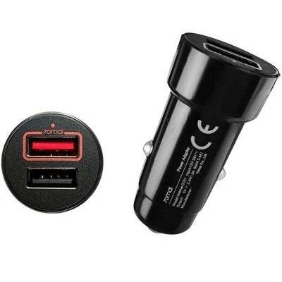Автомобільний зарядний пристрій 70mai Car Charger 12W 2xUSB Black (CC01)