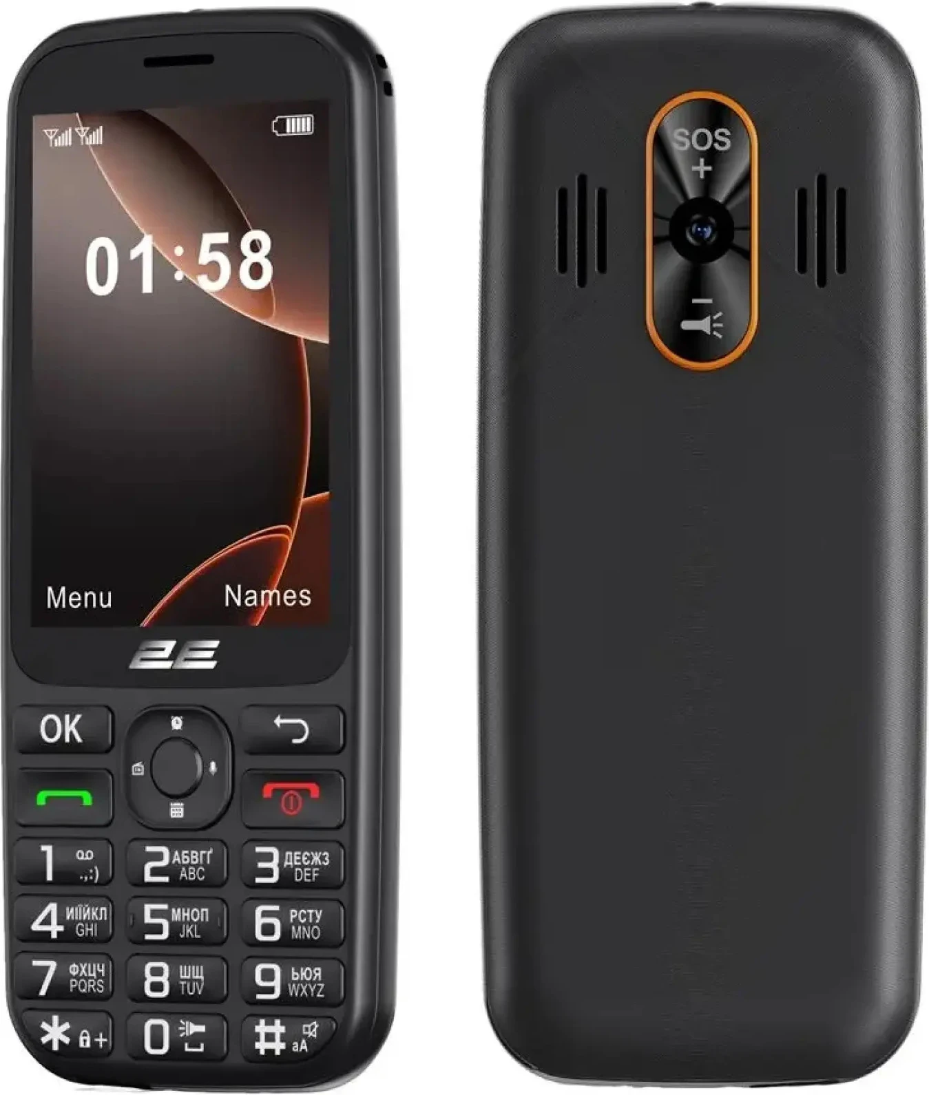 Телефон 2E E350 Black (694743656879) (UA)