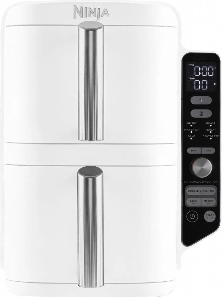 Мультипечь NINJA Double Stack XL 2-Level Air Fryer 9.5L (SL400EUWH)