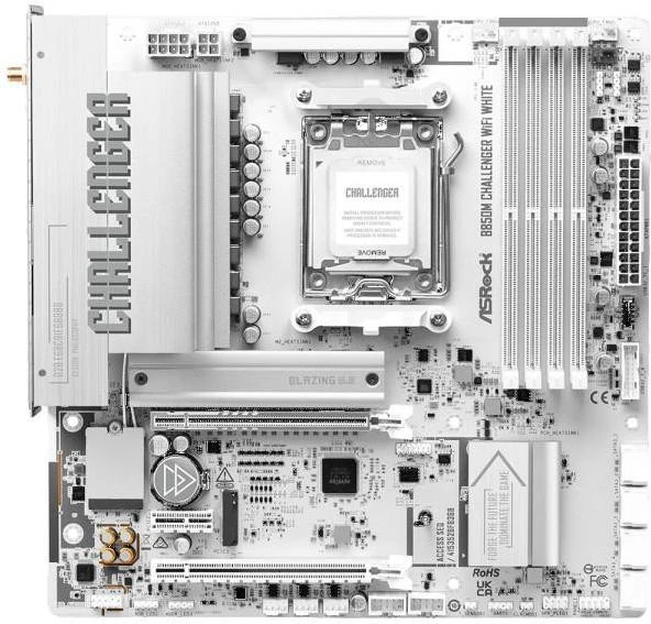 Материнская плата ASRock B850M Challenger WiFi White (UA)
