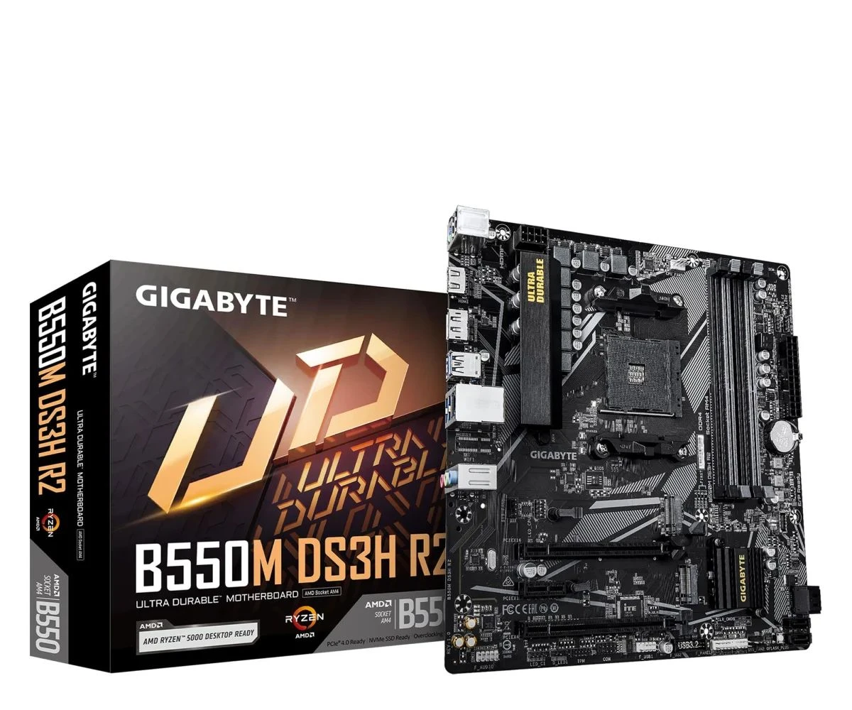 Материнская плата Gigabyte B550M DS3H R2 EU