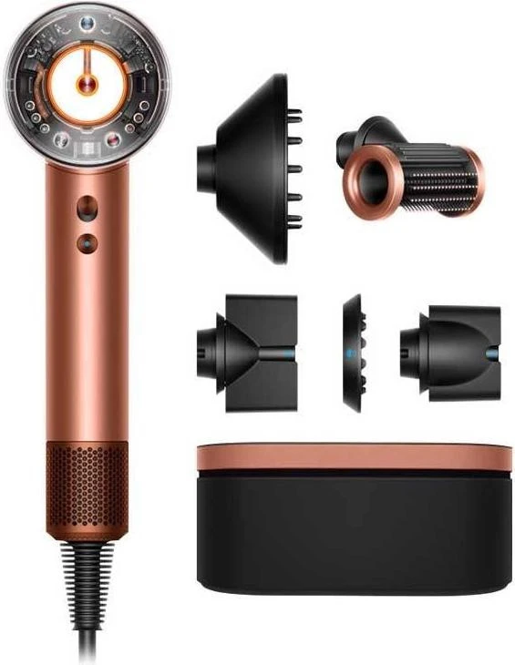 Фен Dyson Supersonic HD16 Nural Hair Dryer Straight+Wavy Amber Silk (143644-01)