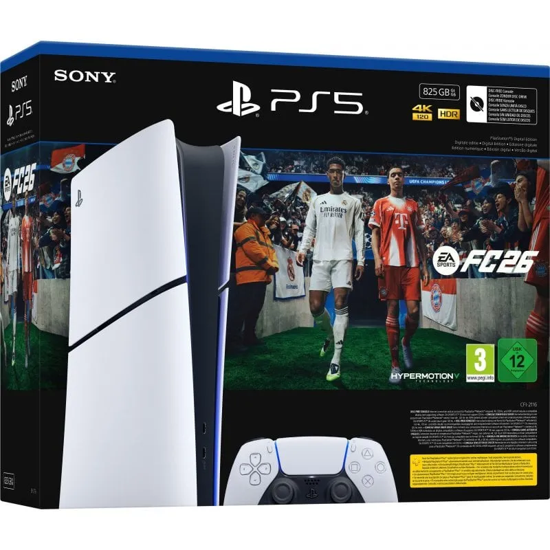 Ігрова приставка Sony Playstation 5 Slim Digital 825GB EA SPORTS FC 26 Bundle (1000049864)