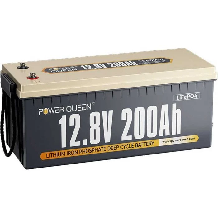 Акумуляторна батарея Батарея LiFePo4 Power Queen 12.8V 200Ah BMS 150A (P12V200-100-BASIC-8-A160) (UA)