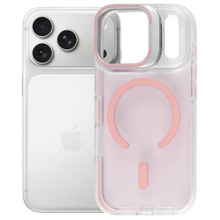 Чохол для мобільного телефона BeCover FIBRA Star Shine MagSafe Apple iPhone 17 Pro Light Pink (715428) (UA)
