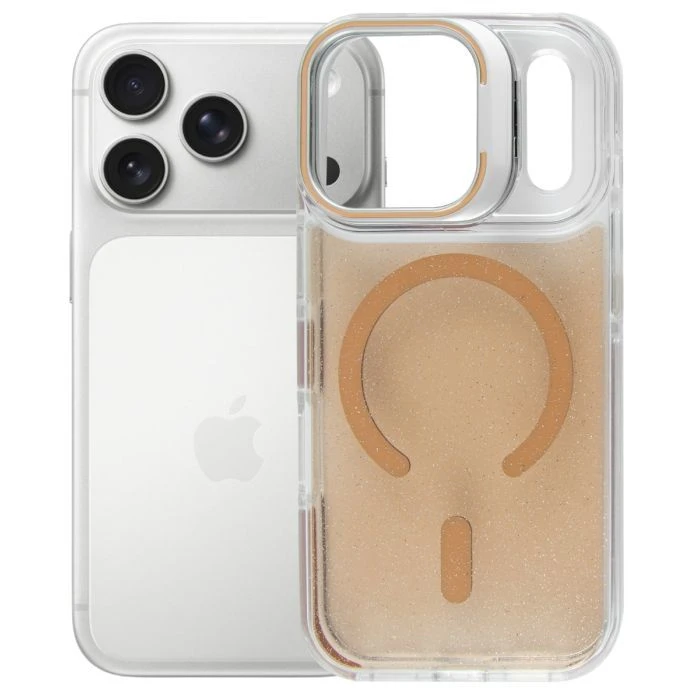 Чохол для мобільного телефону BeCover FIBRA Star Shine MagSafe Apple iPhone 17 Pro Max Desert Gold (715433) (UA)
