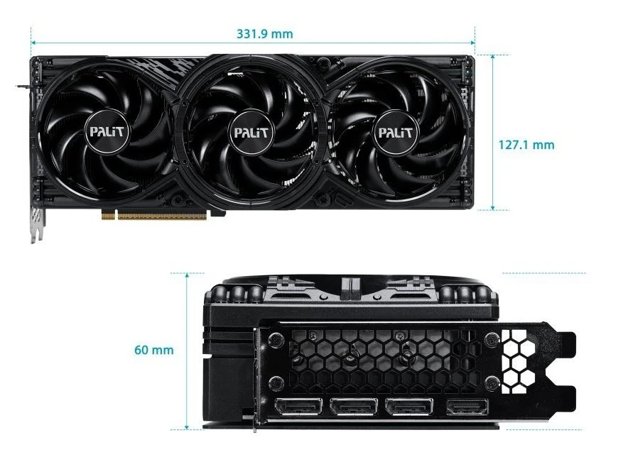 Видеокарта GeForce RTX 5080 16GB GDDR7 GamingPro OC V1 Palit (NE75080S19T2-GB2031Y) (UA)