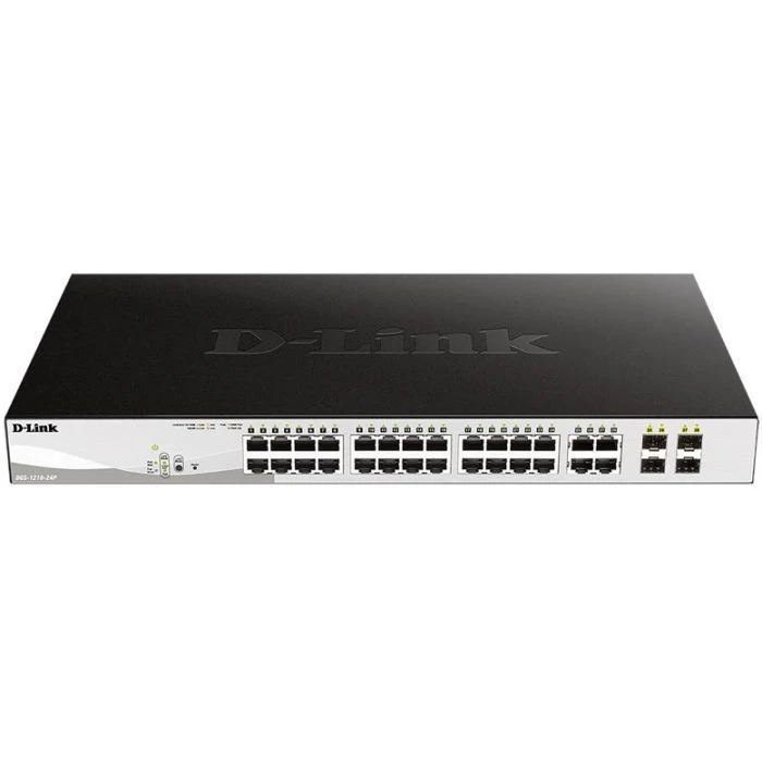 Комутатор мережевий D-Link DGS-1210-24P (UA)