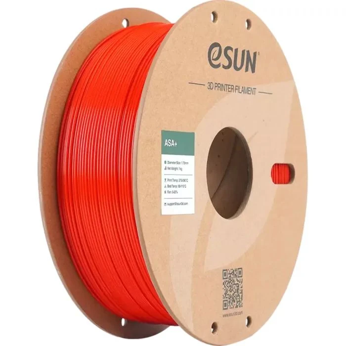 Пластик для 3D-принтера eSUN ASA+ 1,75mm 1kg ЧЕРВОНИЙ (ASA+P175R1) (UA)