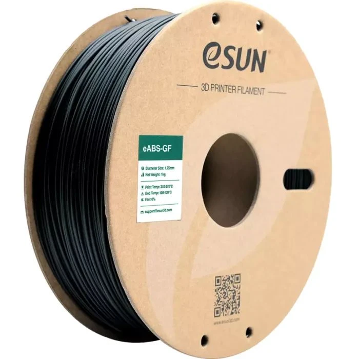 Пластик для 3D-принтера eSUN EABS-GF 1,75mm 1kg BLACK (EABS-GF-P175B1) (UA)