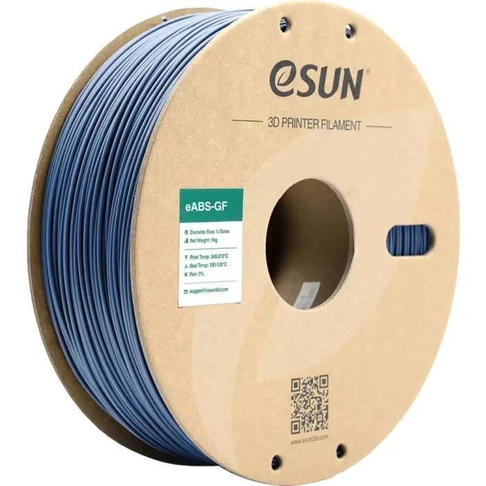 Пластик для 3D-принтера eSUN EABS-GF 1,75mm 1kg GREY (EABS-GF-P175H1) (UA)
