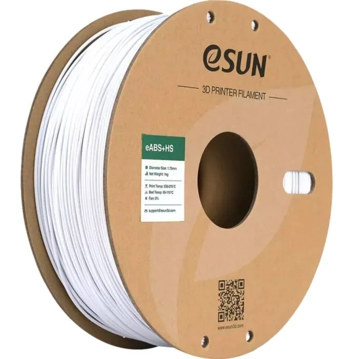 Пластик для 3D-принтера eSUN eABS-HIGH SPEED 1кг, 1.75мм, WHITE COLD (EABS+HS-P175CW1) (UA)