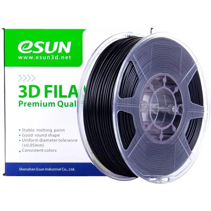 Пластик для 3D-принтера eSUN EABSMAX 1,75mm BLACK 1kg (ABS-FR175B1P1) (UA)