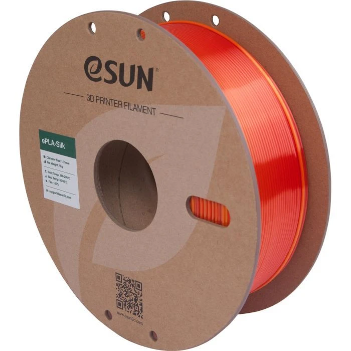 Пластик для 3D-принтера eSUN ePLA-Silk 1,75mm 1kg SCORCHING SUN (EPLA-SILK-P175SC1) (UA)