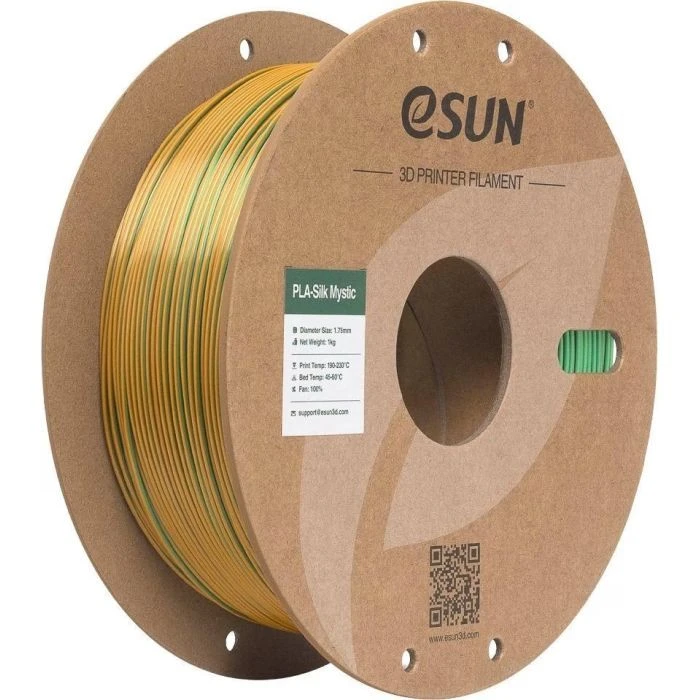 Пластик для 3D-принтера eSUN ePLA-Silk Mystic 1.75мм 1kg GoldGreenBlack (EPLA-SILKMYSTIC-P175JGB1) (UA)