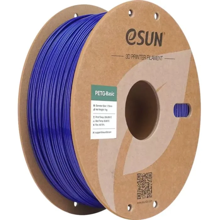 Пластик для 3D-принтера eSUN PETG BASIC 1,75mm 1kg BLUE (PETG-BASIC175U1P1) (UA)