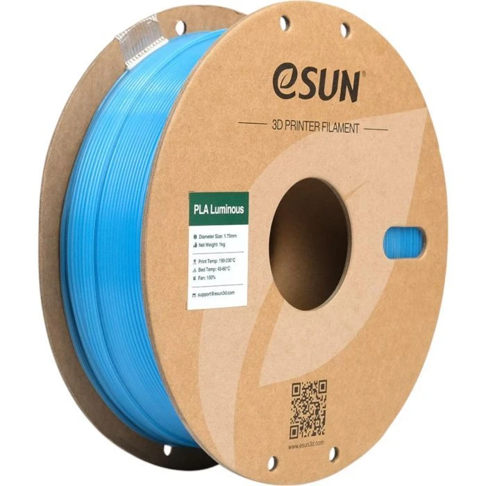 Пластик для 3D-принтера eSUN PLA- Luminous 1.75мм 1kg BLUE (PLA-P175LU1) (UA)