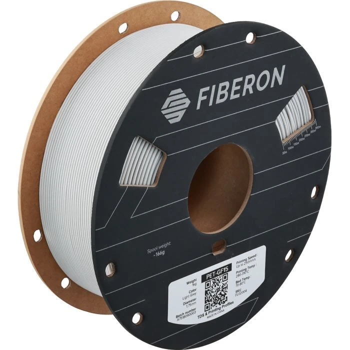 Пластик для 3D-принтера Polymaker Fiberon PET-GF15 1,75mm 0,5kg LIGHT GREY (FL02004) (UA)