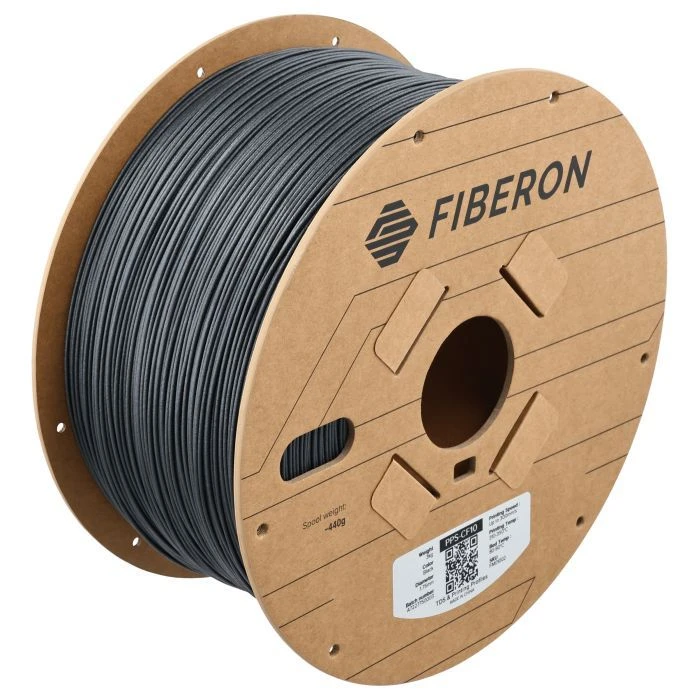 Пластик для 3D-принтера Polymaker Fiberon PPS-CF10 1,75mm 3kg BLACK (FM01002) (UA)