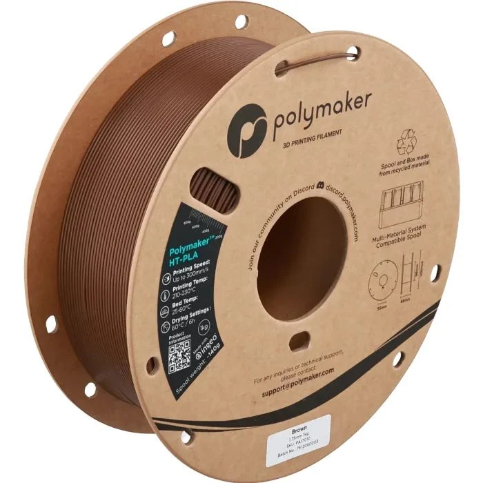 Пластик для 3D-принтера Polymaker HT-PLA 1,75mm 1kg BROWN 1kg (PA17010) (UA)