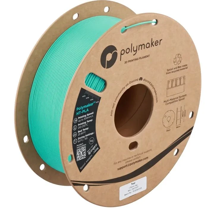 Пластик для 3D-принтера Polymaker HT-PLA 1,75mm 1kg TEAL (PA17007) (UA)