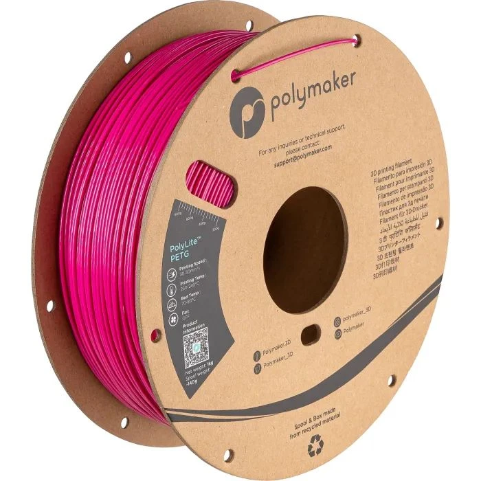 Пластик для 3D-принтера Polymaker PETG 1,75mm 1kg MAGENTA (PB01039) (UA)