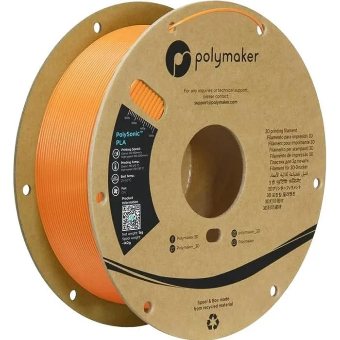 Пластик для 3D-принтера Polymaker PLA HIGH SPEED 1,75mm ORANGE 1kg (PA12007) (UA)