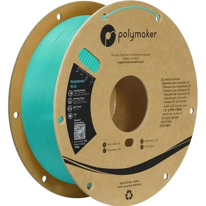Пластик для 3D-принтера Polymaker PLA HIGH SPEED 1,75mm TEAL 1kg (PA12009) (UA)