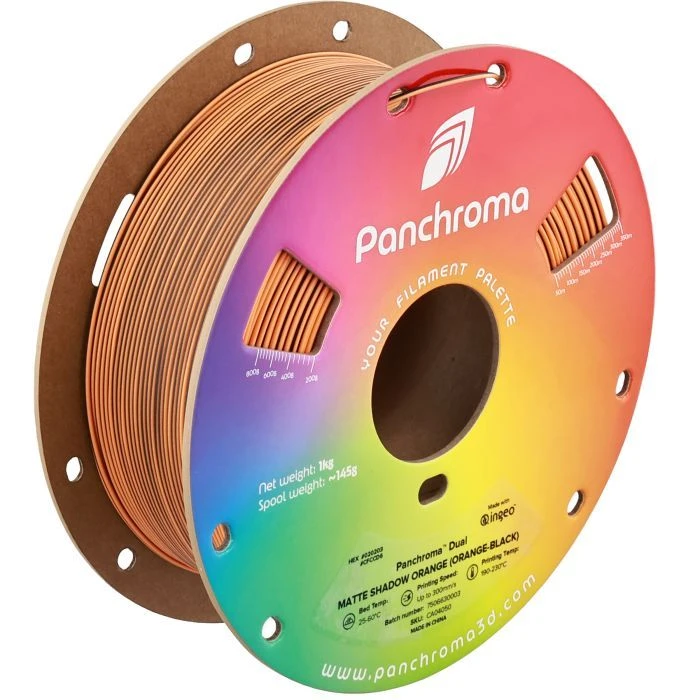 Пластик для 3D-принтера Polymaker PLA PANCHROMA DUAL MATTE 1,75mm 1kg SHADOW ORANGE (CA04050) (UA)