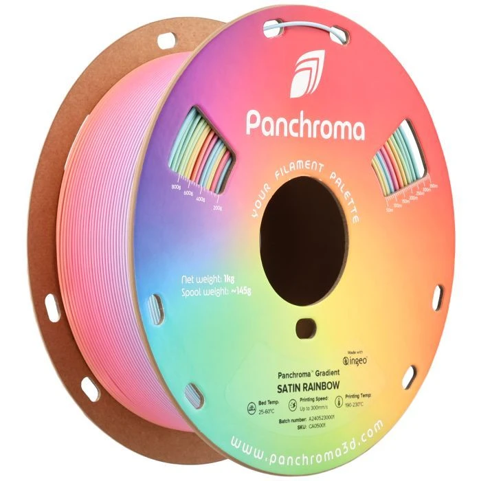 Пластик для 3D-принтера Polymaker PLA PANCHROMA GRADIENT SATIN 1,75mm 1kg RAINBOW (CA05001) (UA)