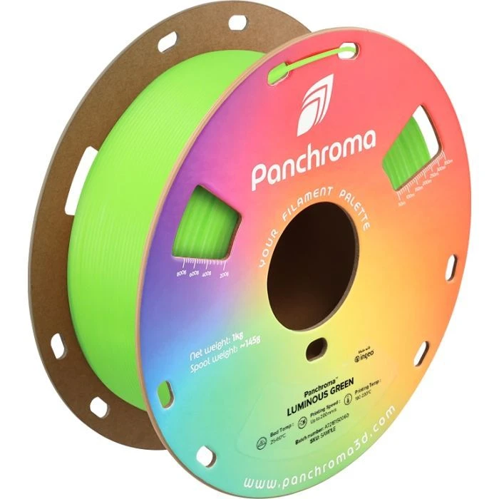 Пластик для 3D-принтера Polymaker PLA PANCHROMA LUMINOUS 1,75mm 1kg GREEN (CA02032) (UA)