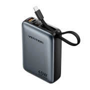 Vention 20000mAh 45W Mini with Built-in USB-C Gray (FHGH0) (UA)