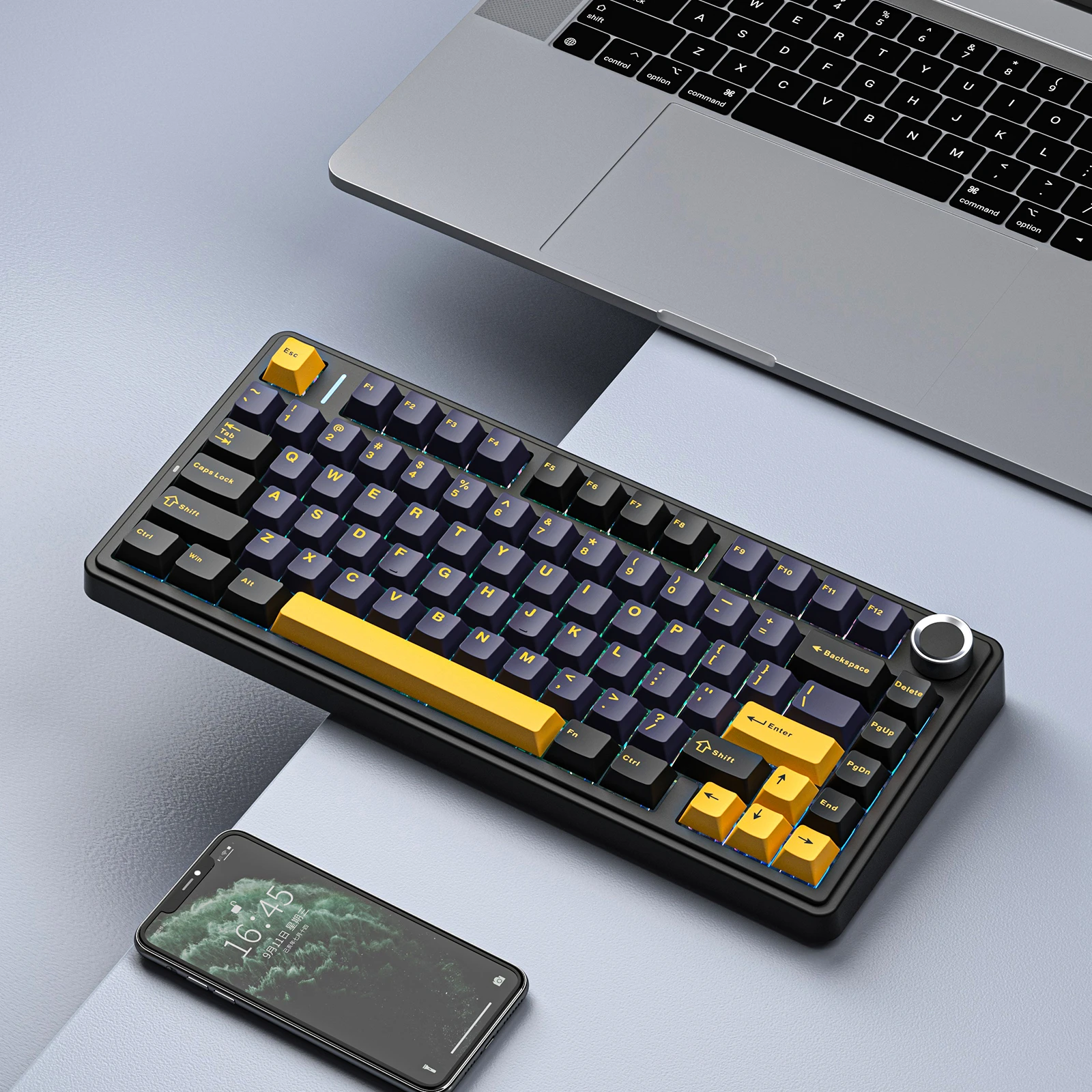 Клавіатура Aula F75 Wired Gasket Black (6978080504890) (UA)