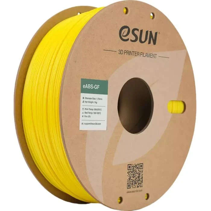 Пластик для 3D-принтера eSUN EABS-GF 1,75mm 1kg YELLOW (EABS-GF-P175Y1) (UA)