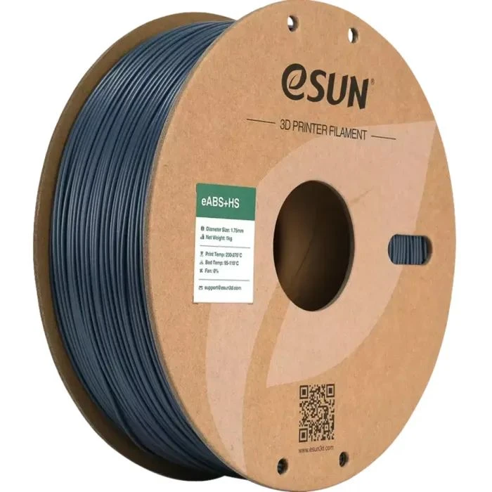 Пластик для 3D-принтера eSUN eABS-HIGH SPEED 1кг, 1.75мм, GREY (EABS+HS-P175H1) (UA)