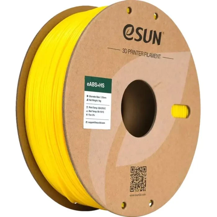 Пластик для 3D-принтера eSUN eABS-HIGH SPEED 1кг, 1.75мм, YELLOW (EABS+HS-P175Y1) (UA)