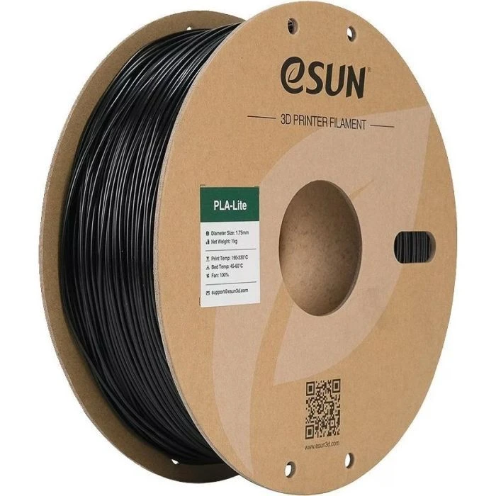 Пластик для 3D-принтера eSUN ePLA-LITE 1,75mm 1kg Black (EPLA-LITE-P175B1) (UA)