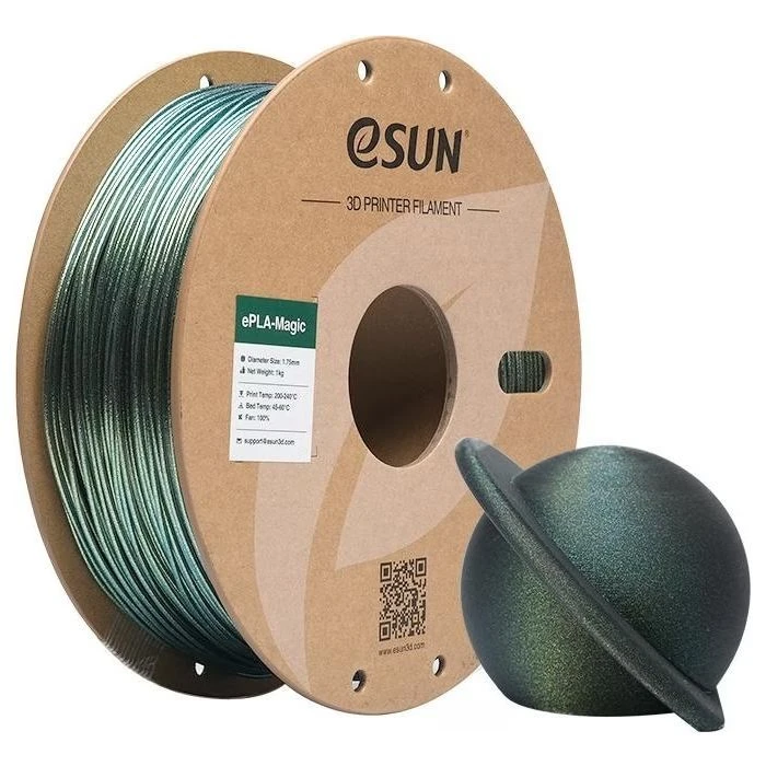 Пластик для 3D-принтера eSUN ePLA-Magic Dark Twinkling 1,75mm 1kg GOLD (EPLA-MAGIC-P175DTJ1) (UA)
