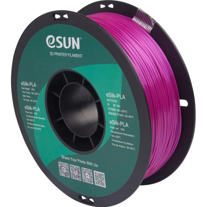 Пластик для 3D-принтера eSUN ePLA-Silk 1,75mm 1kg VIOLET (EPLA-SILK-P175VI1) (UA)