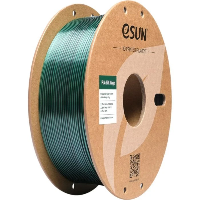 Пластик для 3D-принтера eSUN ePLA-Silk Magic 1кг, 1.75мм, Black Green (EPLA-SILKMAGIC-P175BG1) (UA)