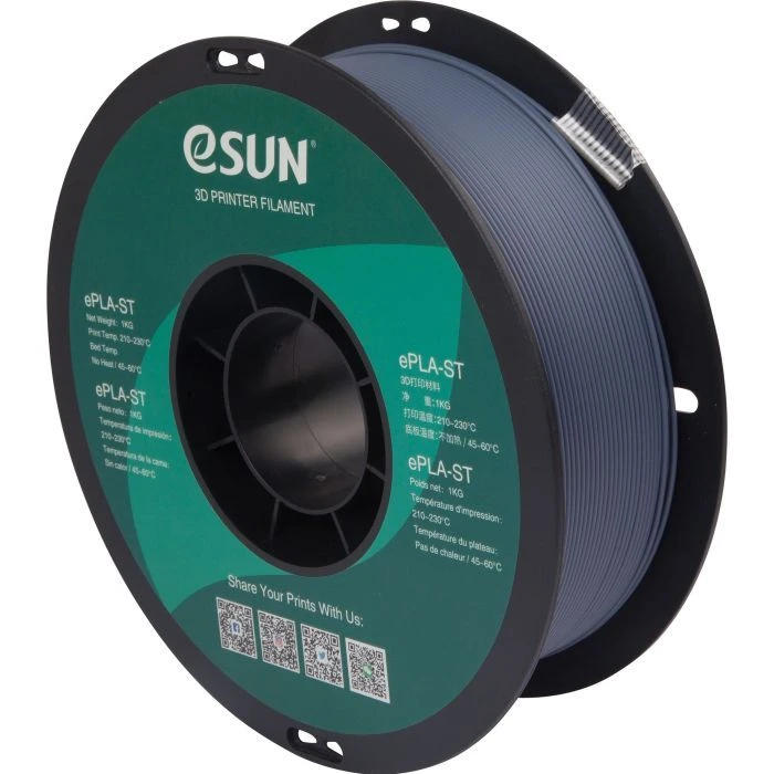 Пластик для 3D-принтера eSUN ePLA-ST 1кг, 1.75мм, GREY (EPLA-ST175H1) (UA)