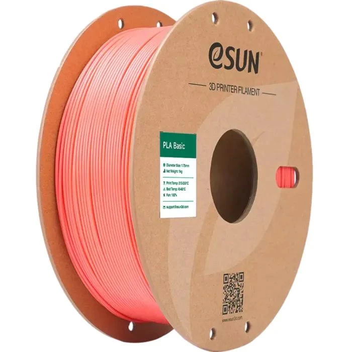 Пластик для 3D-принтера eSUN PLA BASIC 1,75mm PINK 1kg (PLA-BASIC175P1P1) (UA)