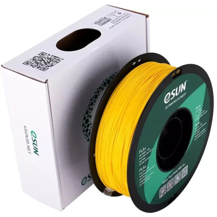 Пластик для 3D-принтера eSUN PLA+ P1.75мм, 1кг, yellow (PLA+P175Y1) (UA)