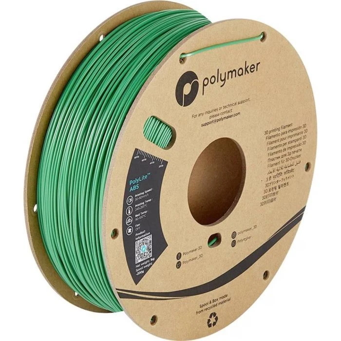 Пластик для 3D-принтера Polymaker ABS POLYLITE 1,75mm 1kg GREEN (PE01005) (UA)