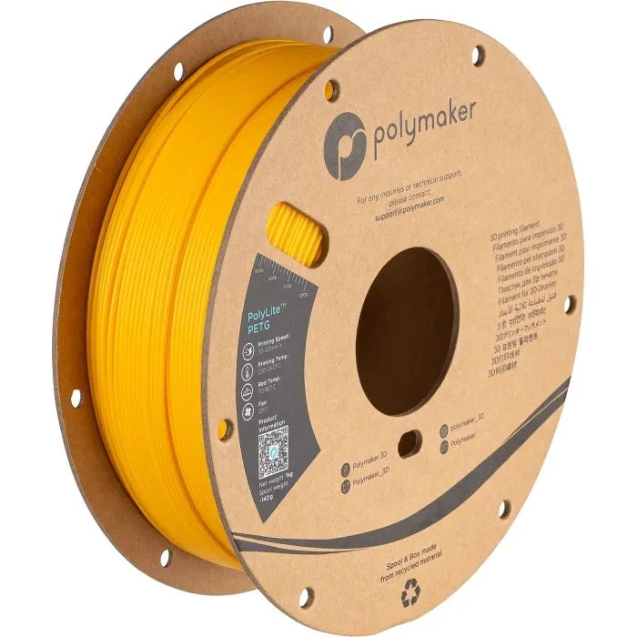 Пластик для 3D-принтера Polymaker PETG 1,75mm 1kg YELLOW (PB01006) (UA)