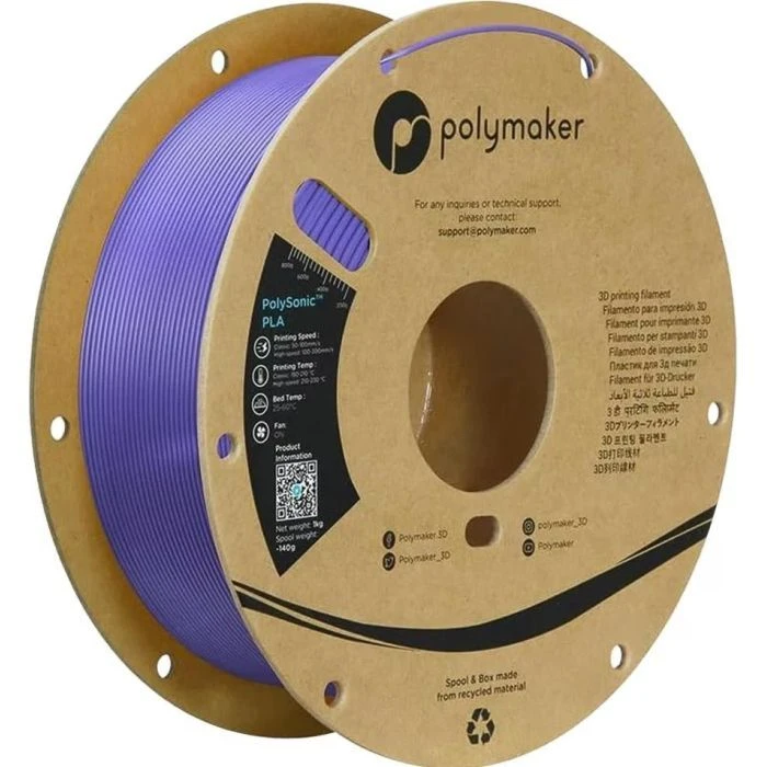 Пластик для 3D-принтера Polymaker PLA HIGH SPEED 1,75mm PURPLE 1kg (PA12008) (UA)