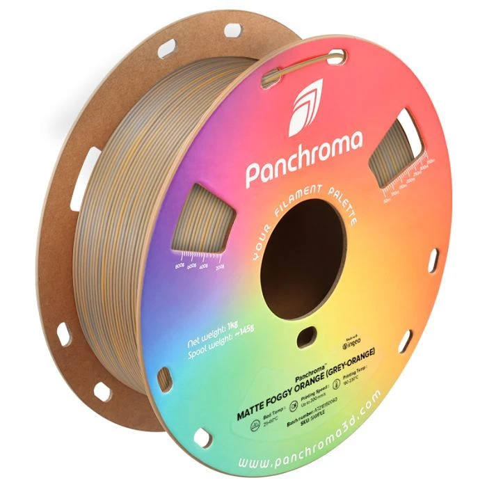 Пластик для 3D-принтера Polymaker PLA PANCHROMA DUAL MATTE 1,75mm 1kg FOGGY ORANGE (CA04045) (UA)