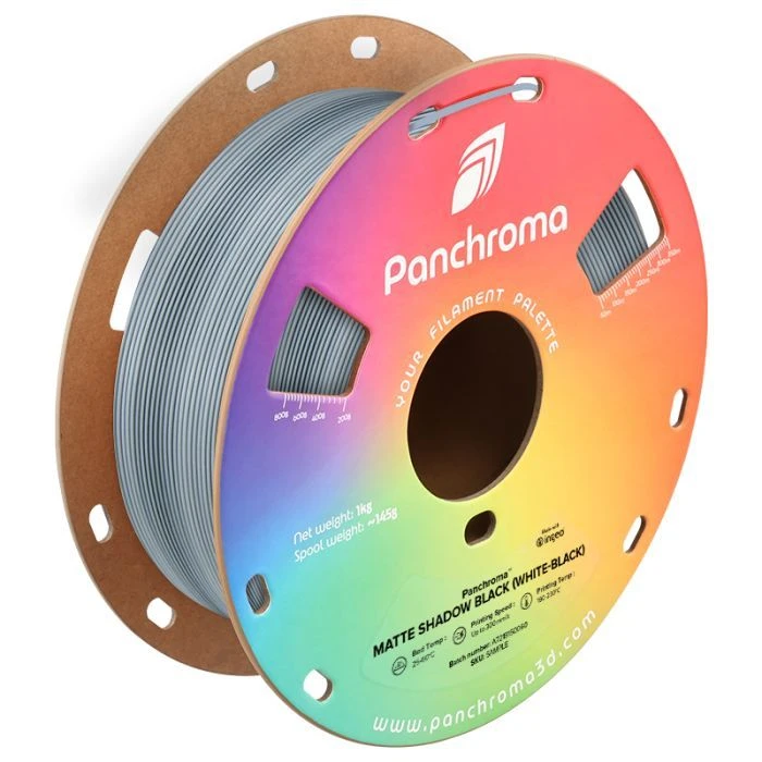 Пластик для 3D-принтера Polymaker PLA PANCHROMA DUAL MATTE 1,75mm 1kg SHADOW BLACK (CA04049) (UA)