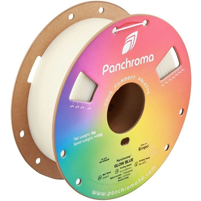 Пластик для 3D-принтера Polymaker PLA PANCHROMA GLOW 1,75mm 1kg BLUE (CA02029) (UA)